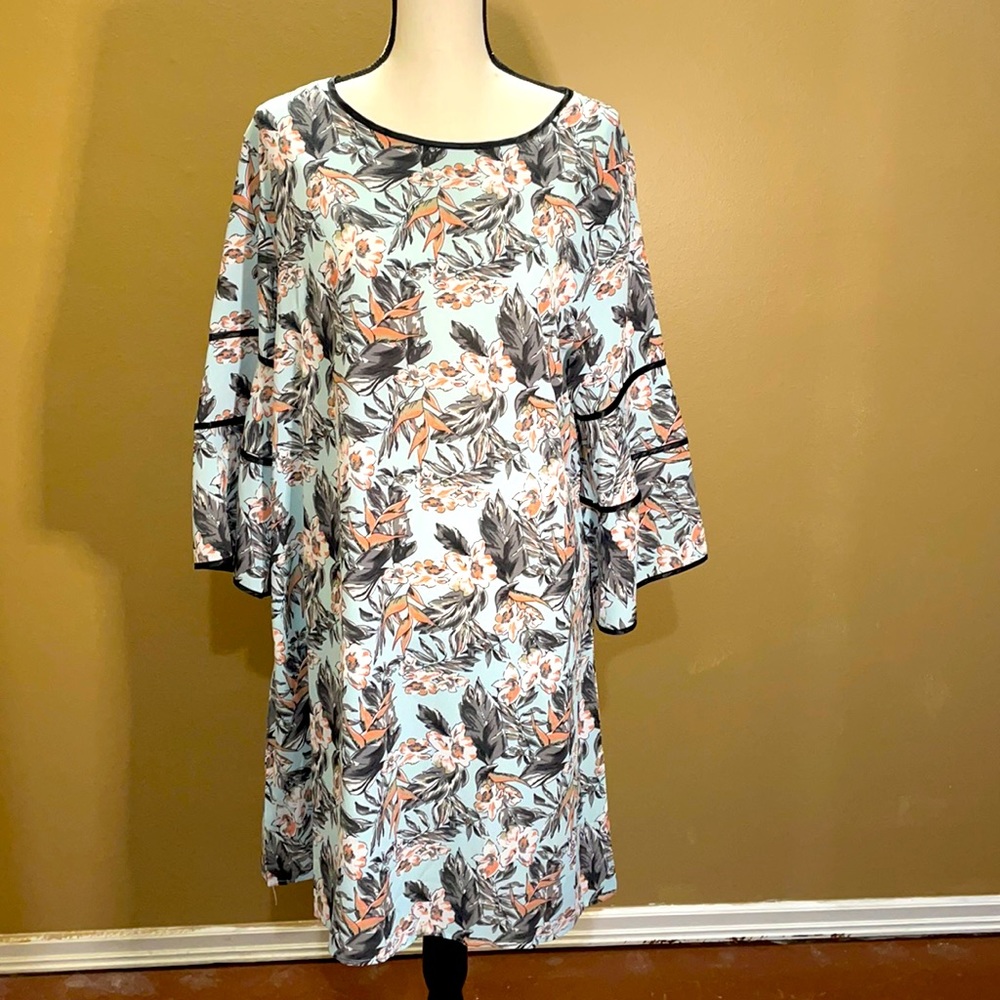 Beautiful floral dress with flutter sleeves